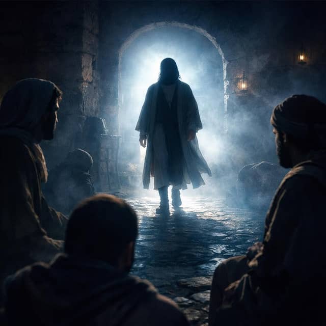 Luke 24:36-37   JESUS WALKS AMONG THE DISCIPLES