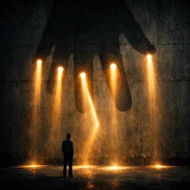 Coming Out His Hand