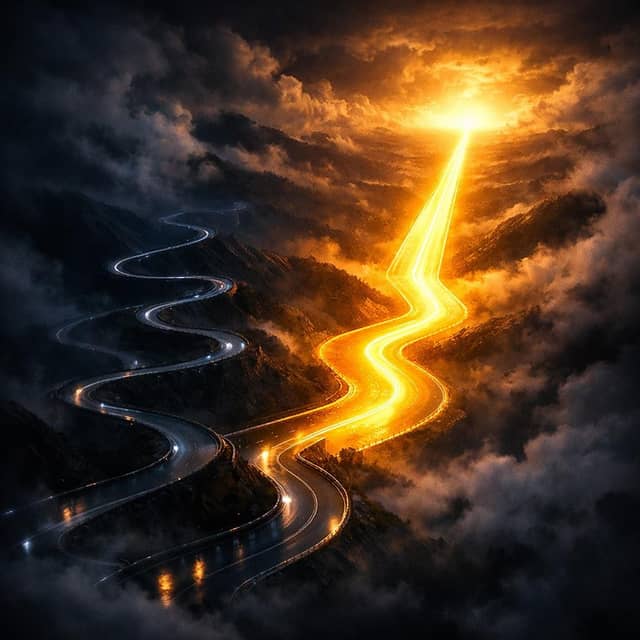 Crooked Darkness < Straight Light